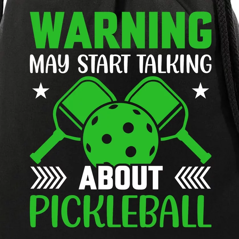 Pickleball Warning May Start Talking About Pickleball Drawstring Bag