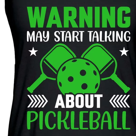 Pickleball Warning May Start Talking About Pickleball Ladies Essential Flowy Tank