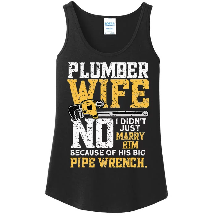 Plumbers Wife Marriage For Anniversary Funny Plumber Ladies Essential Tank