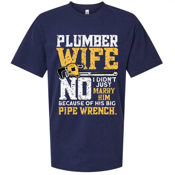 Plumbers Wife Marriage For Anniversary Funny Plumber Sueded Cloud Jersey T-Shirt