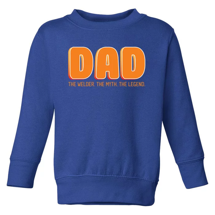 Papa Welder Meaningful Gift Toddler Sweatshirt