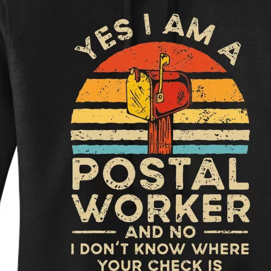 Postal Worker Mail Delivery Postman Women's Pullover Hoodie