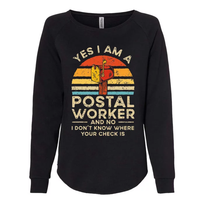 Postal Worker Mail Delivery Postman Womens California Wash Sweatshirt