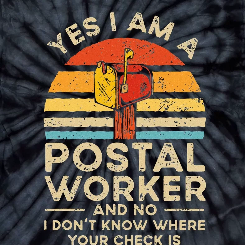 Postal Worker Mail Delivery Postman Tie-Dye T-Shirt