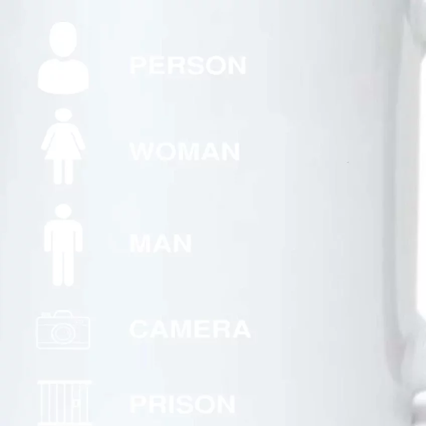 Person, Woman, Man, Camera, PRISON Design Black Color Changing Mug