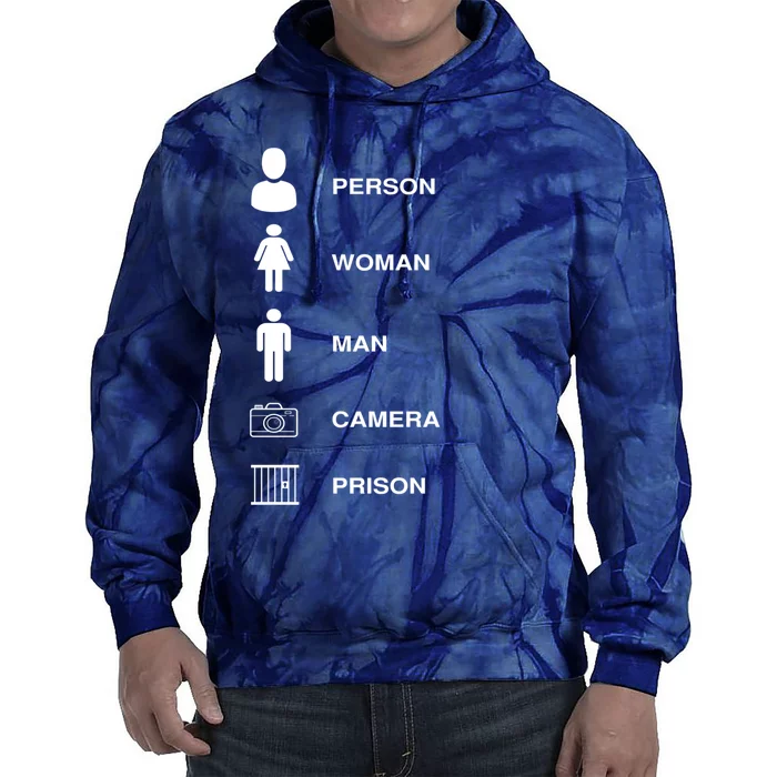 Person, Woman, Man, Camera, PRISON Design Tie Dye Hoodie