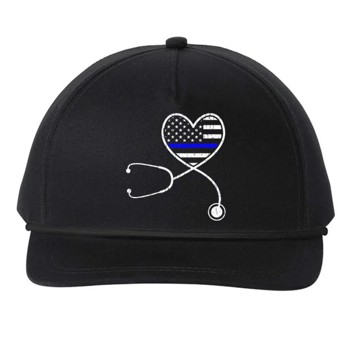 Police Wife Nurse Life Funny Police Officer Snapback Five-Panel Rope Hat