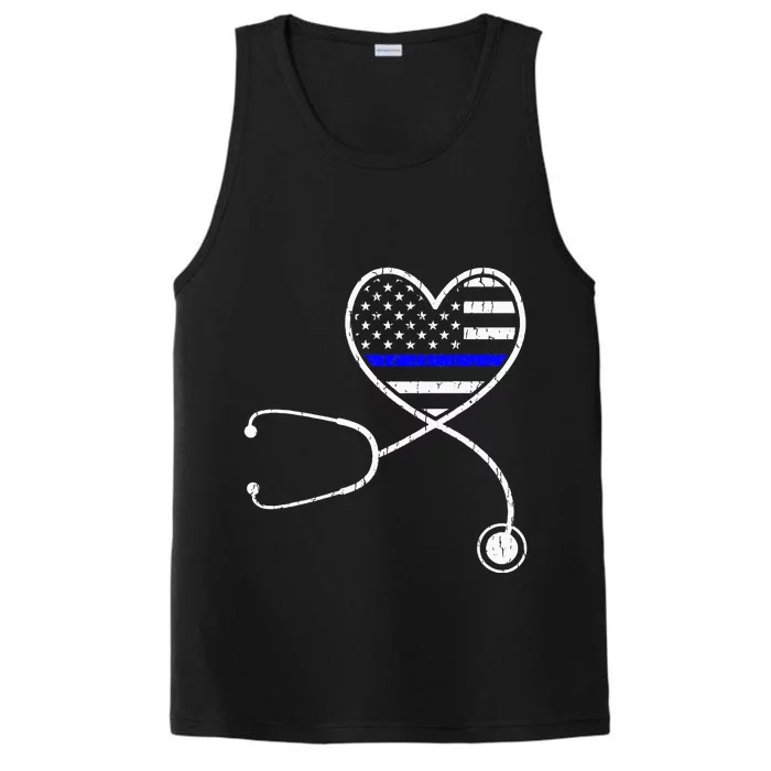 Police Wife Nurse Life Funny Police Officer Performance Tank