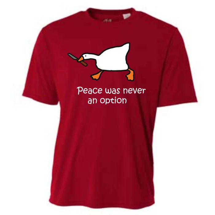 Peace Was Never An Option Murder Duck Cooling Performance Crew T-Shirt