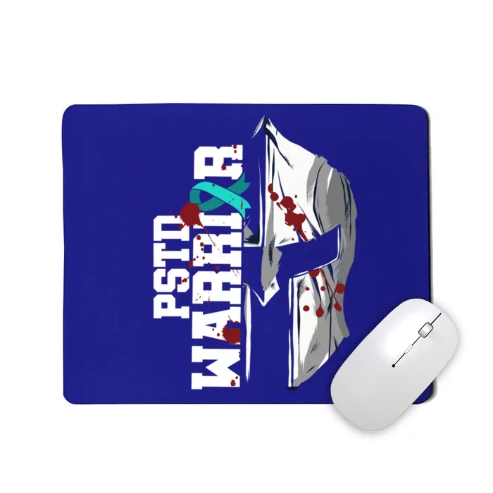 Pstd Warrior National Stress Awareness Month Helmet Gift Mousepad