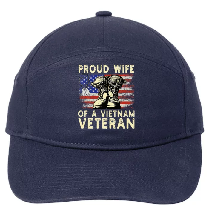 Proud Wife Of Vietnam Veteran Us 7-Panel Snapback Hat