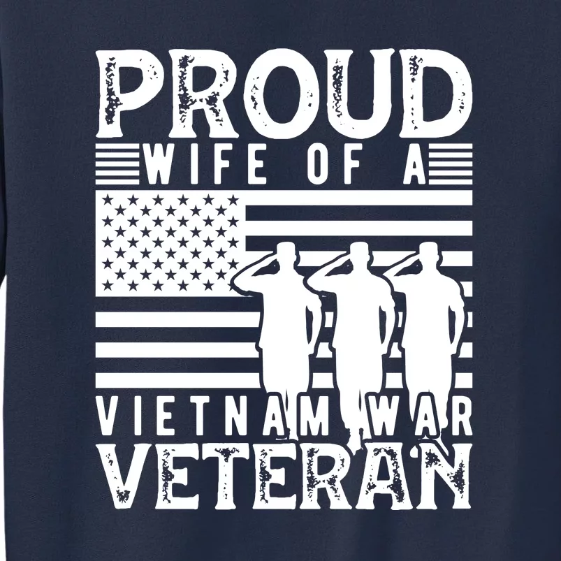 Proud Wife Of A Vietnam War Veteran Memorial Day Gift Sweatshirt