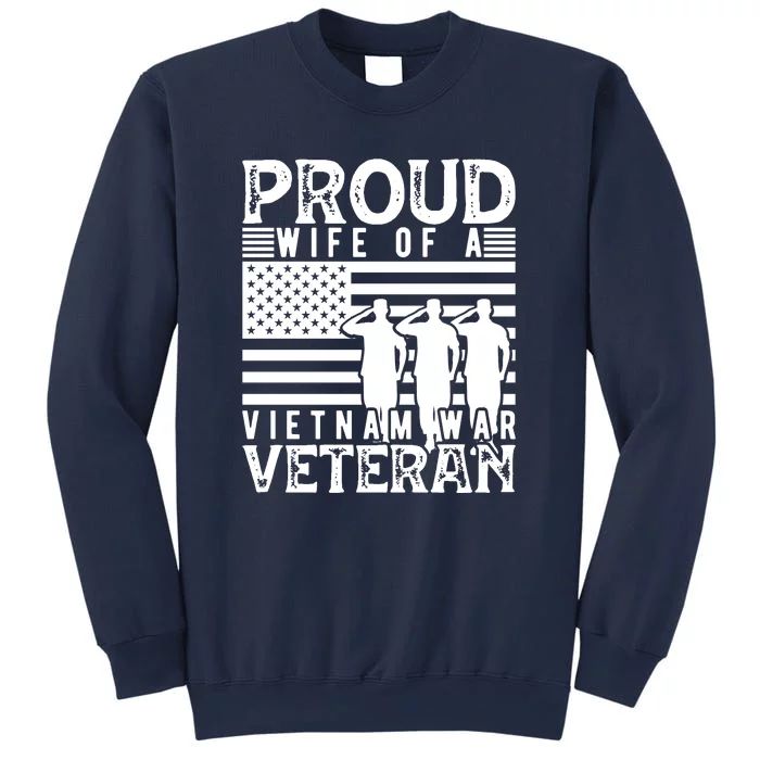 Proud Wife Of A Vietnam War Veteran Memorial Day Gift Sweatshirt