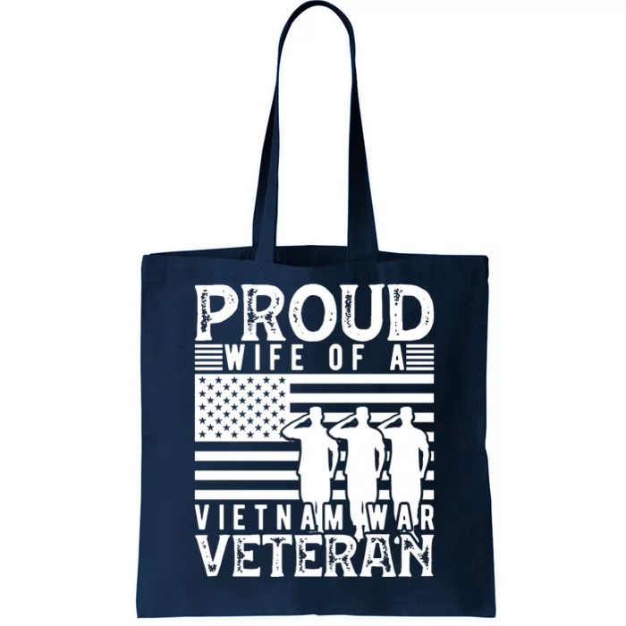 Proud Wife Of A Vietnam War Veteran Memorial Day Gift Tote Bag