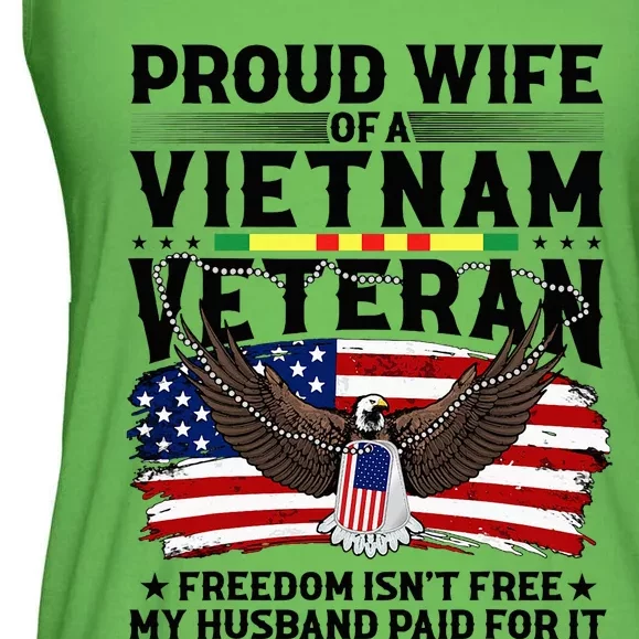 Proud Wife Of A Viet Nam Veteran Ladies Essential Flowy Tank