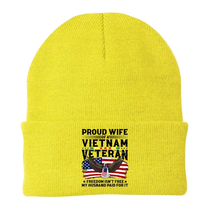 Proud Wife Of A Viet Nam Veteran Knit Cap Winter Beanie