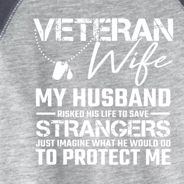 Proud Wife Of A U.S. Army Veteran, Veterans Day Gift Toddler Fine Jersey T-Shirt