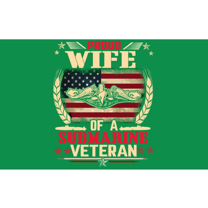 Proud Wife Of a Submarine Veteran Funny Memorial Patriotic Bumper Sticker