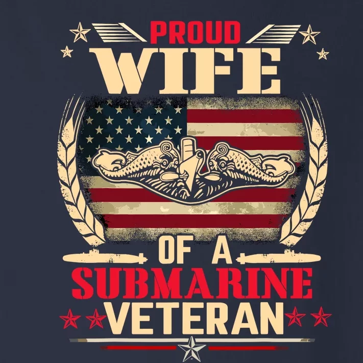 Proud Wife Of a Submarine Veteran Funny Memorial Patriotic Toddler Long Sleeve Shirt