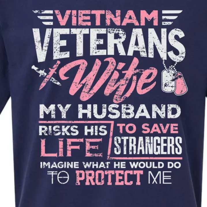 Proud Wife Of A Vietnam Veteran Sueded Cloud Jersey T-Shirt