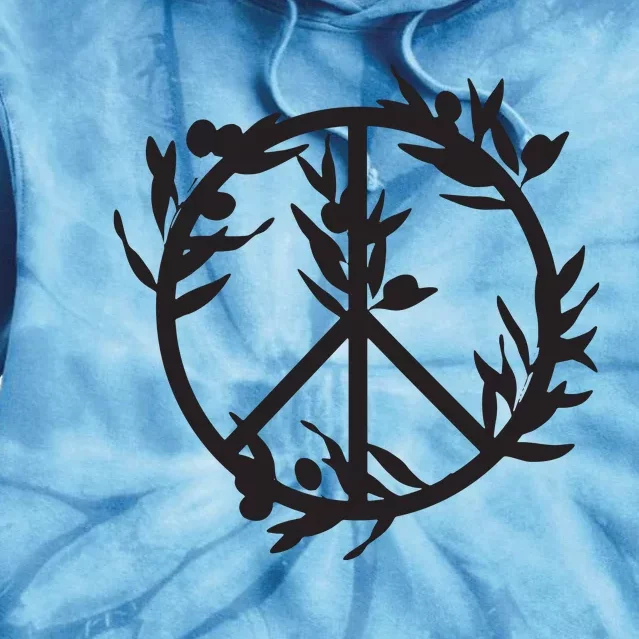 Peace With Olive Branches Fundraiser For Palestine Family Tie Dye Hoodie