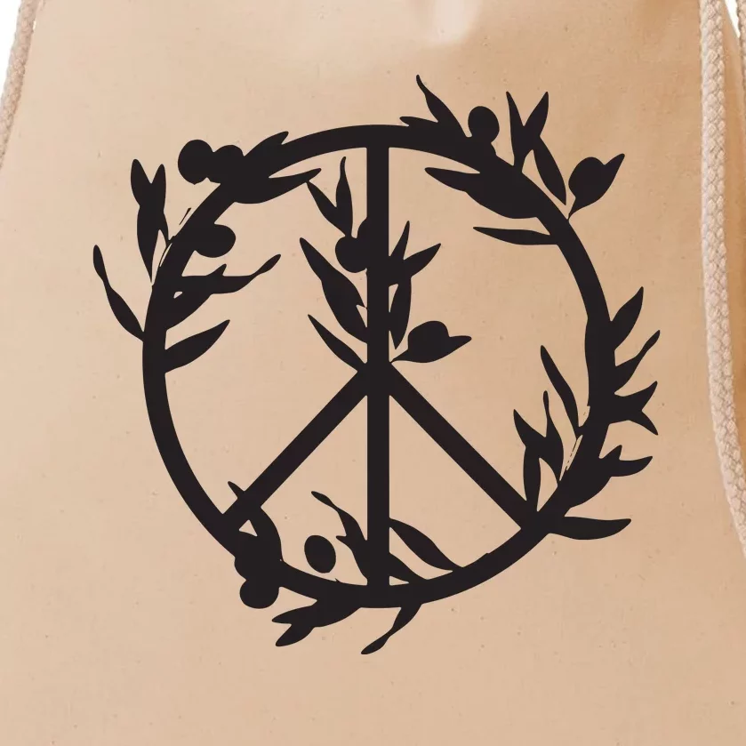 Peace With Olive Branches Fundraiser For Palestine Family Drawstring Bag