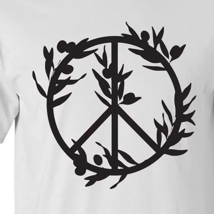 Peace With Olive Branches Fundraiser For Palestine Family Tall T-Shirt