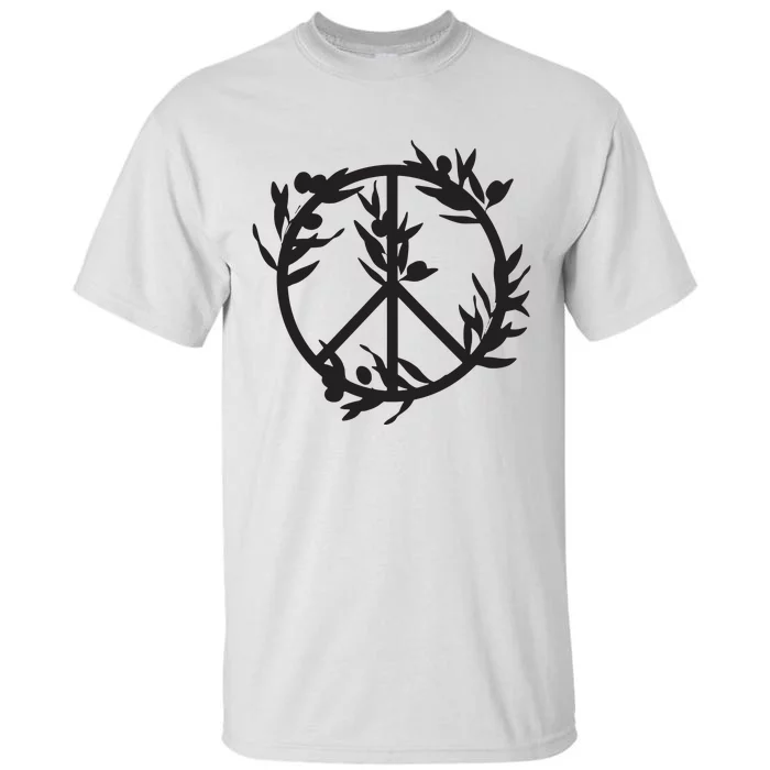 Peace With Olive Branches Fundraiser For Palestine Family Tall T-Shirt