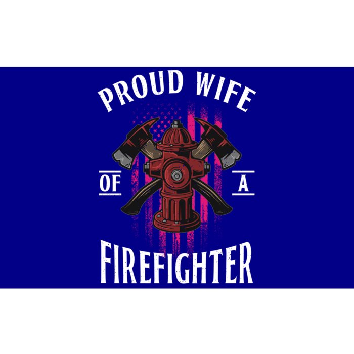 Proud Wife Of A Firefighter Funny Fire's Partner Spouse Funny Gift Bumper Sticker