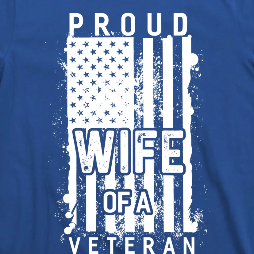 Proud Wife Of A Veteran Army Husband Soldier Meaningful Gift T-Shirt