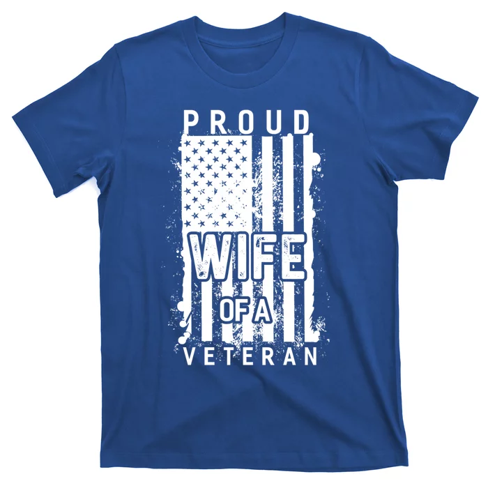 Proud Wife Of A Veteran Army Husband Soldier Meaningful Gift T-Shirt