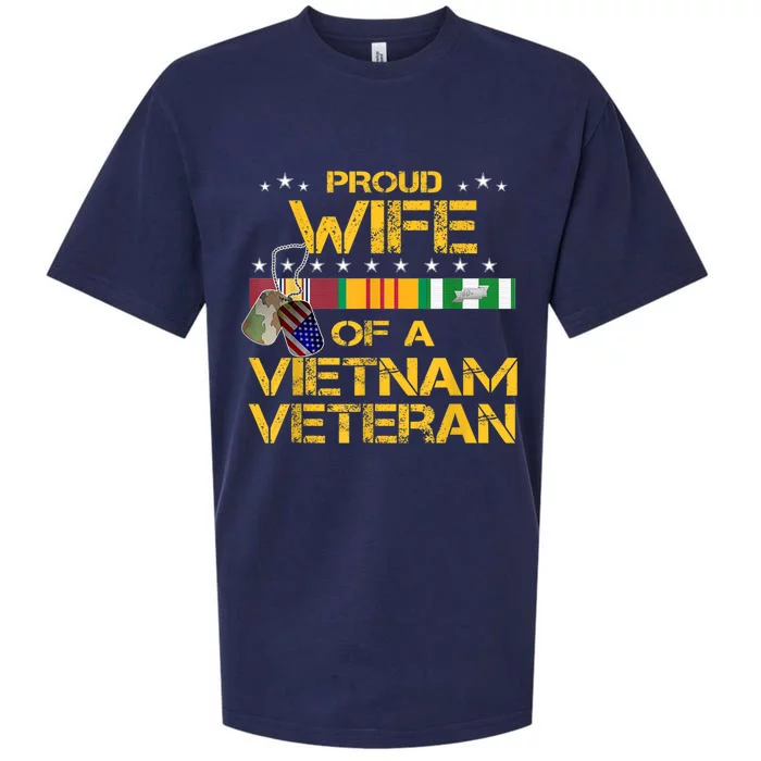 Proud Wife Of A Vietnam Veteran My Husband Is A Hero Gift Sueded Cloud Jersey T-Shirt