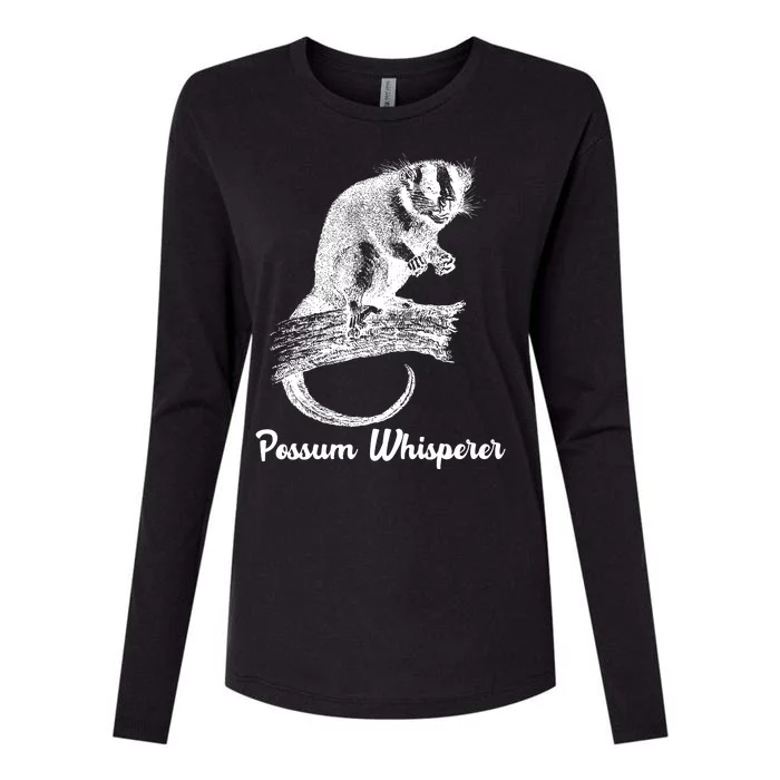 Possum Whisperer, Opossum Lover Womens Cotton Relaxed Long Sleeve T-Shirt