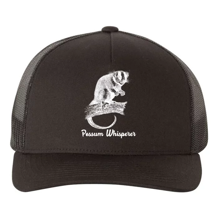 Possum Whisperer, Opossum Lover Yupoong Adult 5-Panel Trucker Hat