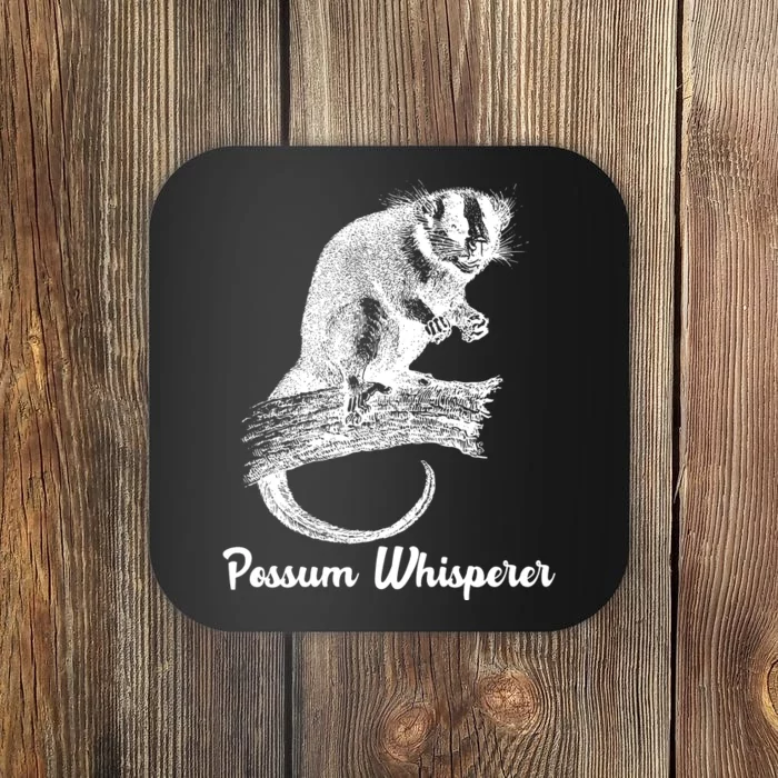 Possum Whisperer, Opossum Lover Coaster