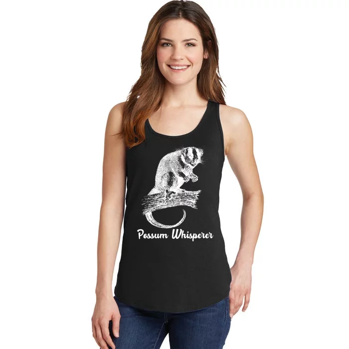 Possum Whisperer, Opossum Lover Ladies Essential Tank