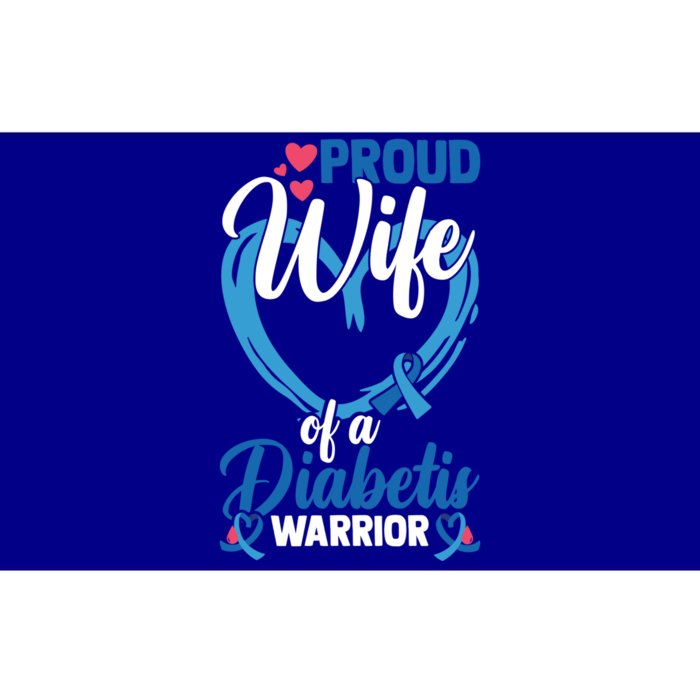 Proud Wife Of A Diabetis Warrior Diabetes Awareness Gift Bumper Sticker