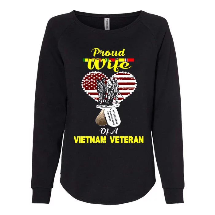 Proud Wife Of A U.S. Army Veteran Womens California Wash Sweatshirt