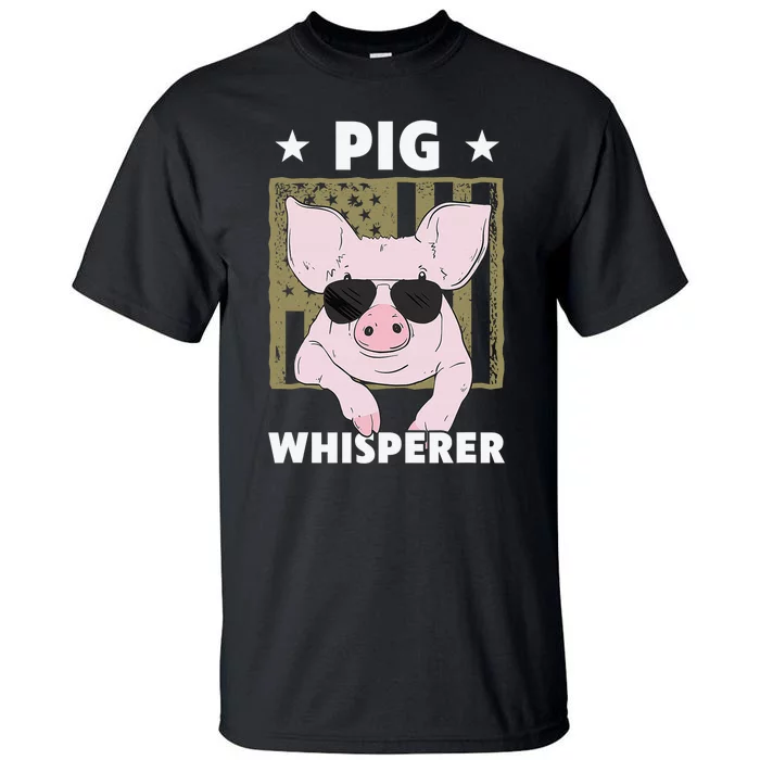 Pig Whisperer Pig Hog Farmer Tall T-Shirt