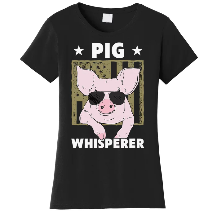 Pig Whisperer Pig Hog Farmer Women's T-Shirt