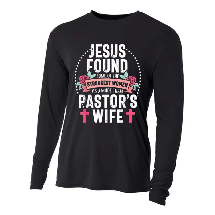 Pastor Wife Proud Jesus Christian Church Appreciation Cooling Performance Long Sleeve Crew