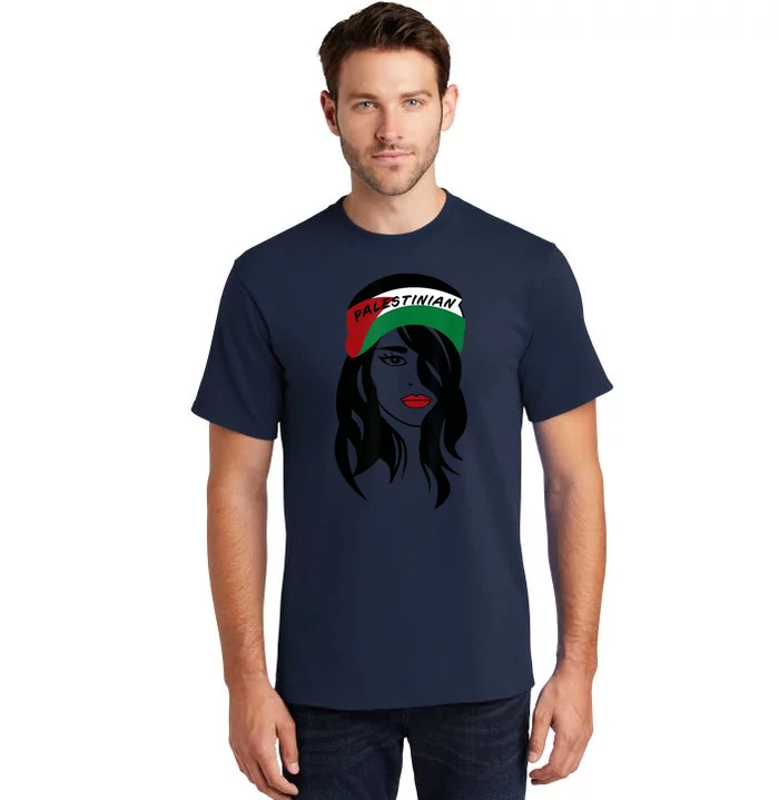 Palestinian Women Palestine Flag Palestinians Woman Scarf Tall T-Shirt