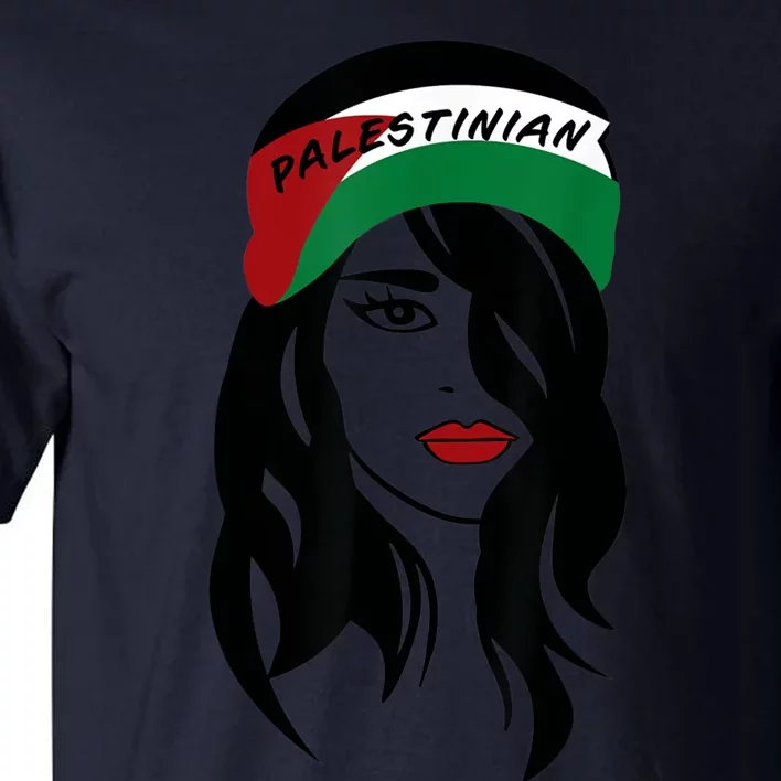 Palestinian Women Palestine Flag Palestinians Woman Scarf Tall T-Shirt