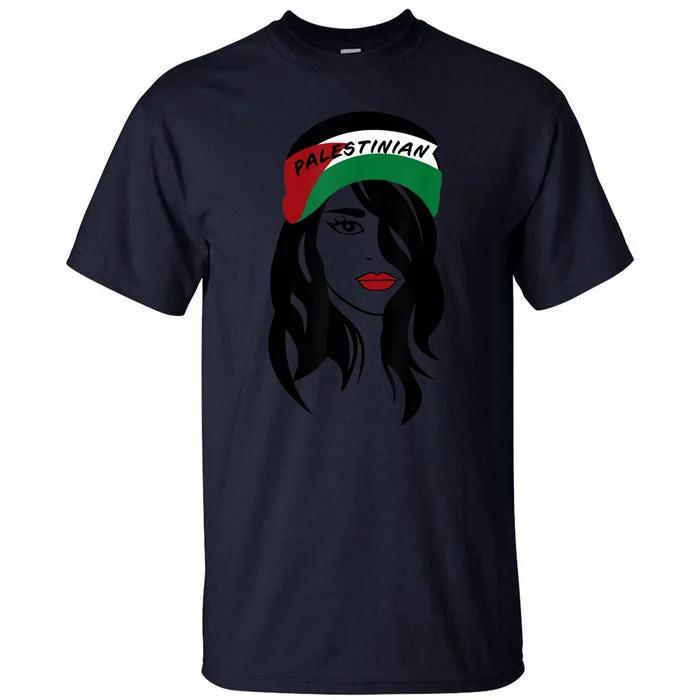 Palestinian Women Palestine Flag Palestinians Woman Scarf Tall T-Shirt