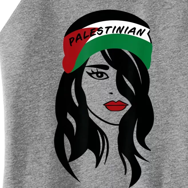 Palestinian Women Palestine Flag Palestinians Woman Scarf Women’s Perfect Tri Rocker Tank