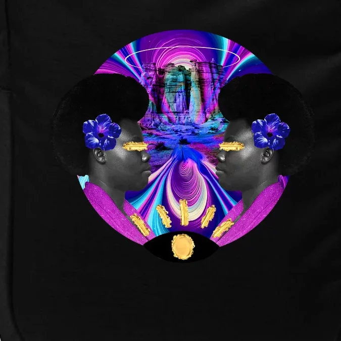 Psychedelic Woman Photographic Collage Impact Tech Backpack