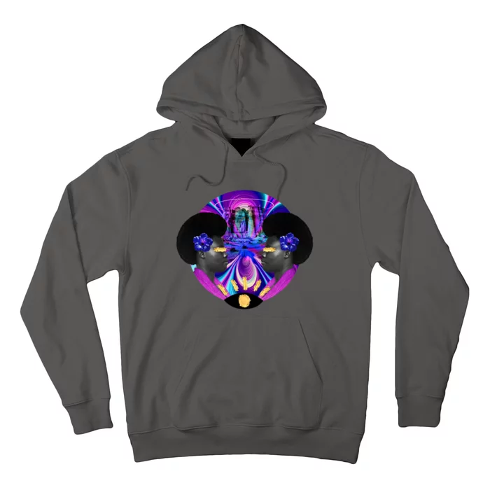 Psychedelic Woman Photographic Collage Hoodie