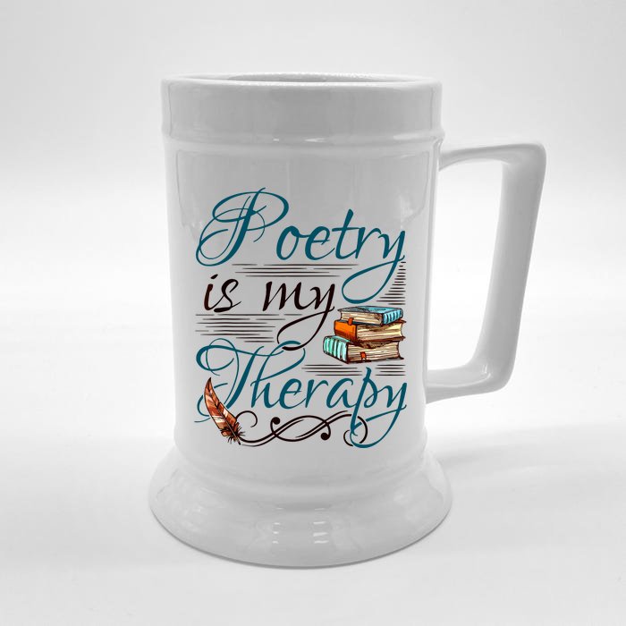 Poem Writer Poet Literacy English Front & Back Beer Stein