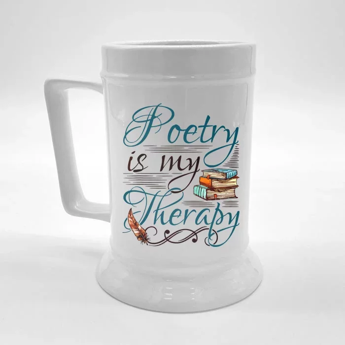 Poem Writer Poet Literacy English Front & Back Beer Stein