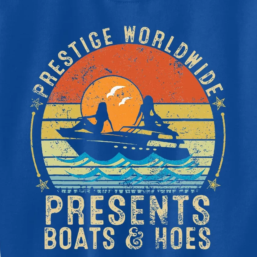 Prestige Worldwide Presents Boats And Hoes Kids Sweatshirt